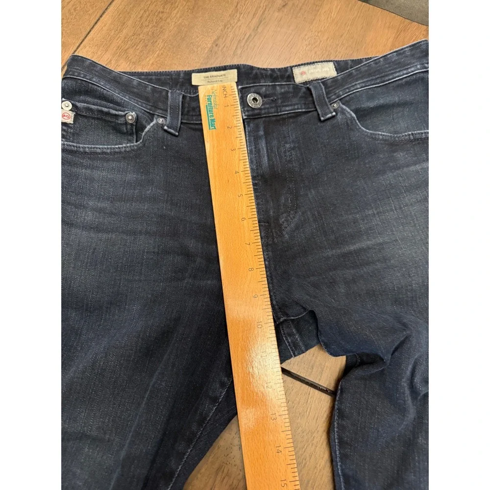 AG Adriano Goldschmied The Graduate Tailored Leg Jeans Dark Indigo 33x34 1174TSY - Picture 4 of 7